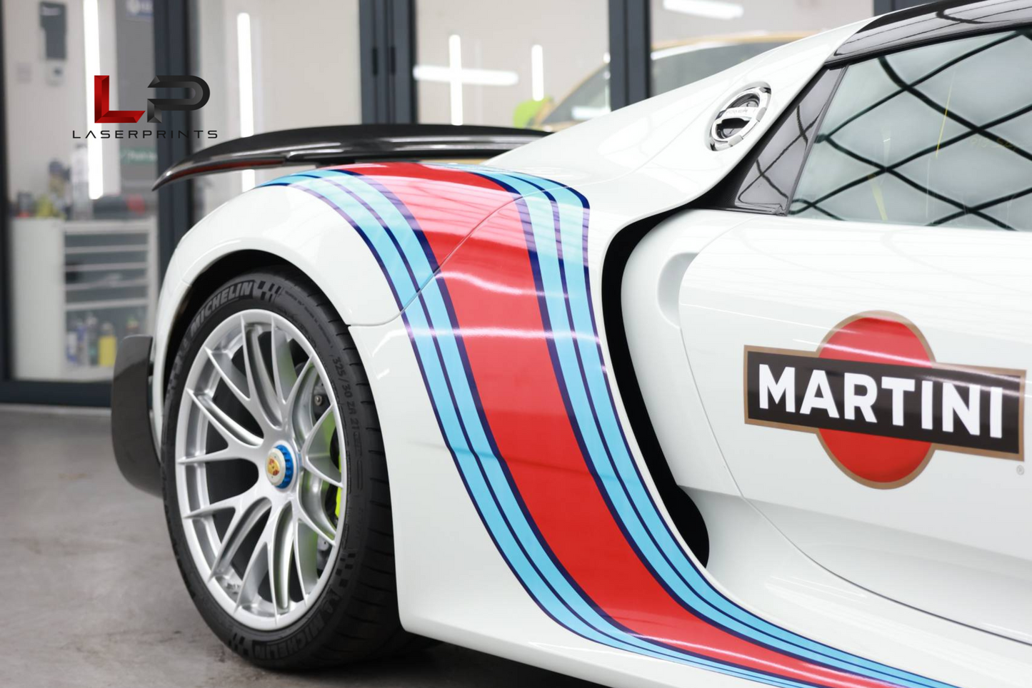 Porsche 918 Spyder Martini Racing Livery Decal Kit