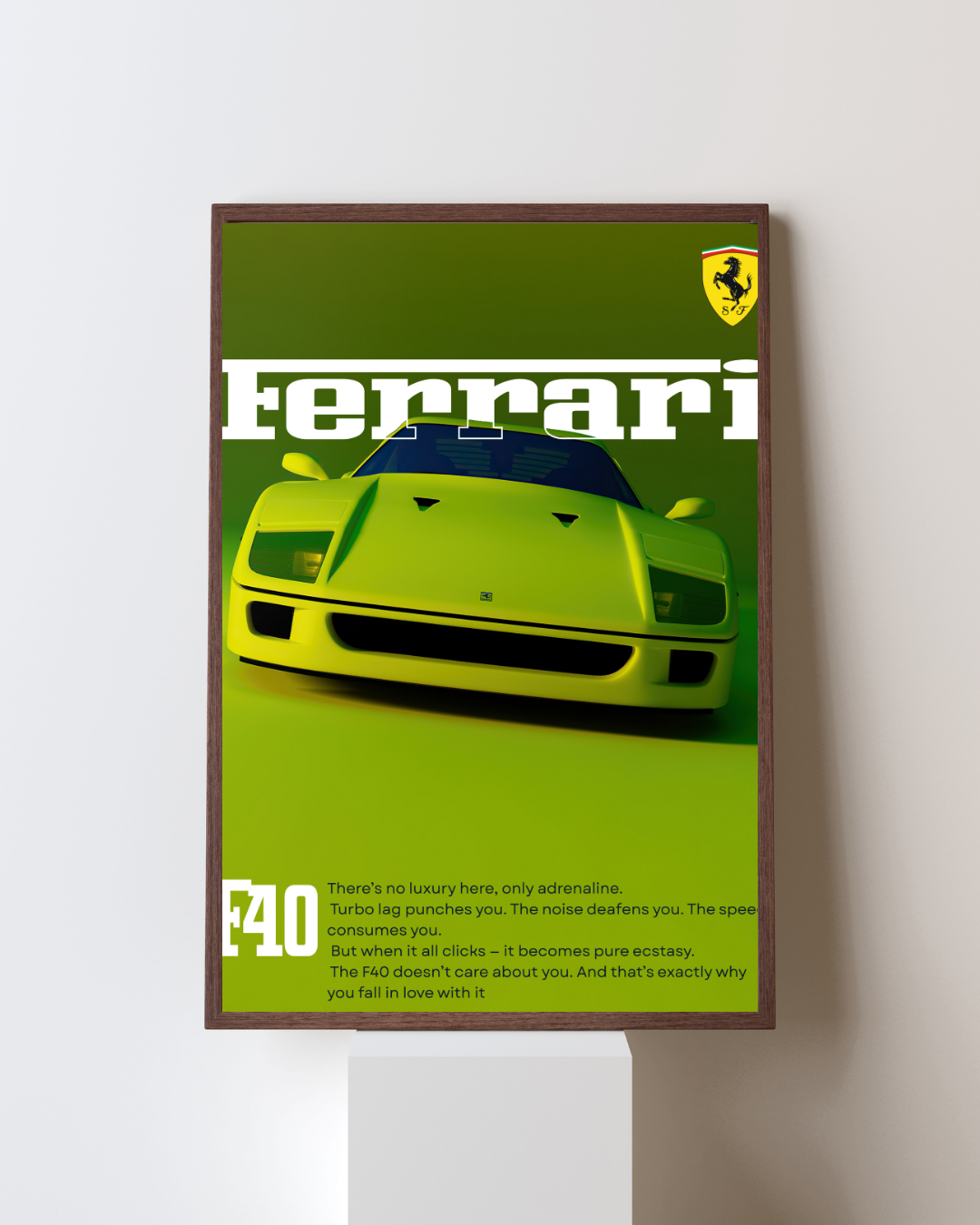 Lime Green Turbo Legend Wall Art Poster