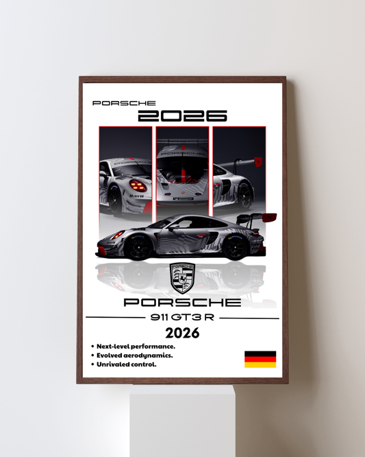 Track-Bred Motorsport Performance Wall Art Poster