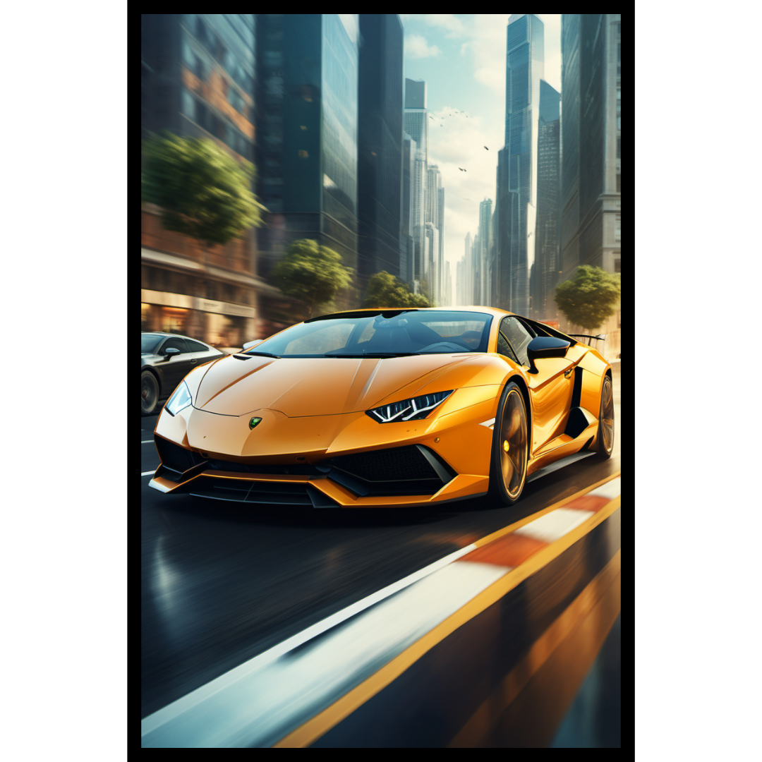Lamborghini Huracán Wall Art Poster – Luxury Supercar Artwork