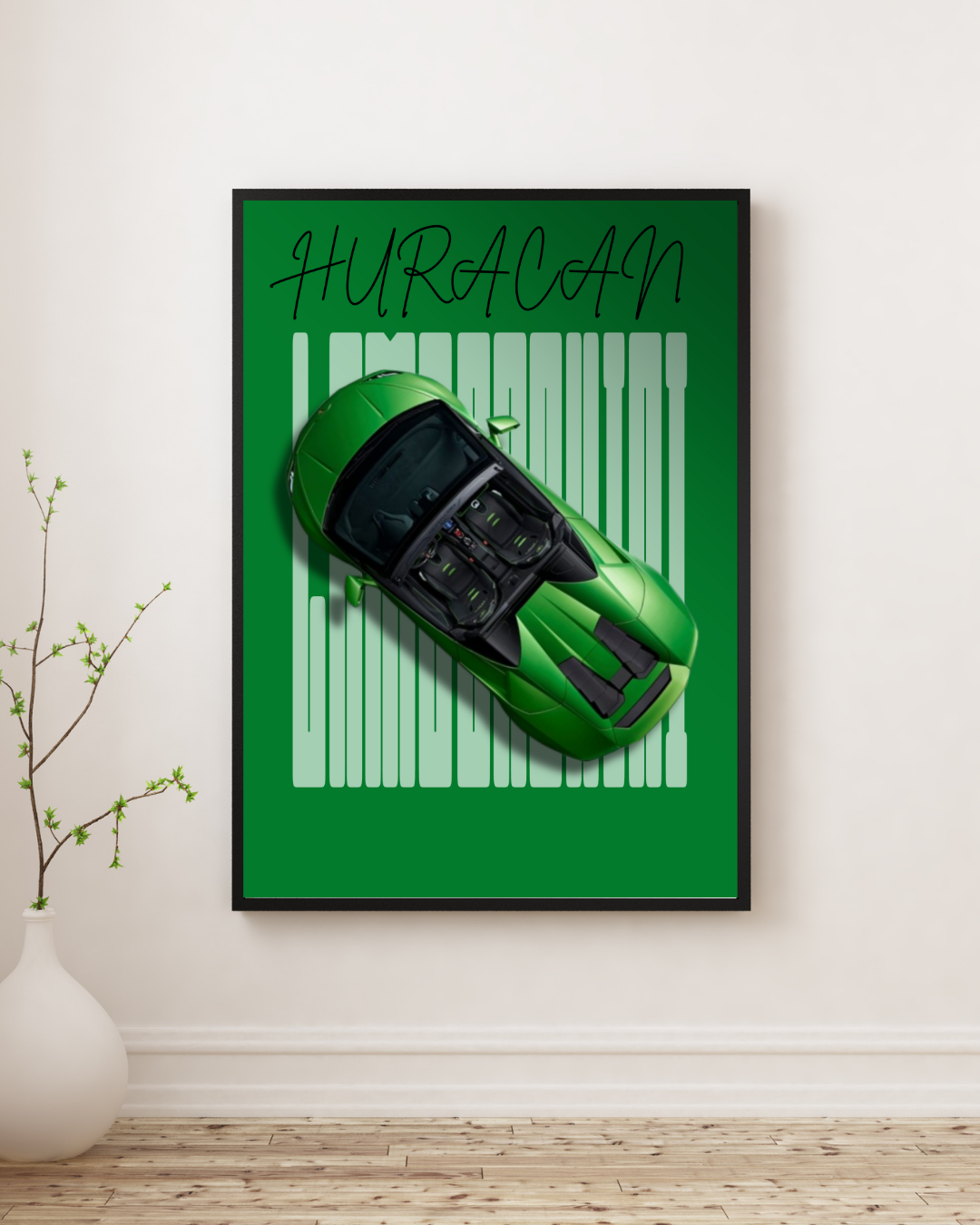Ultimate Supercar Top-View Performance Wall Art Poster