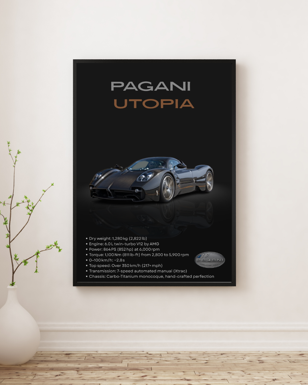 Ultimate Hypercar Performance Wall Art Poster