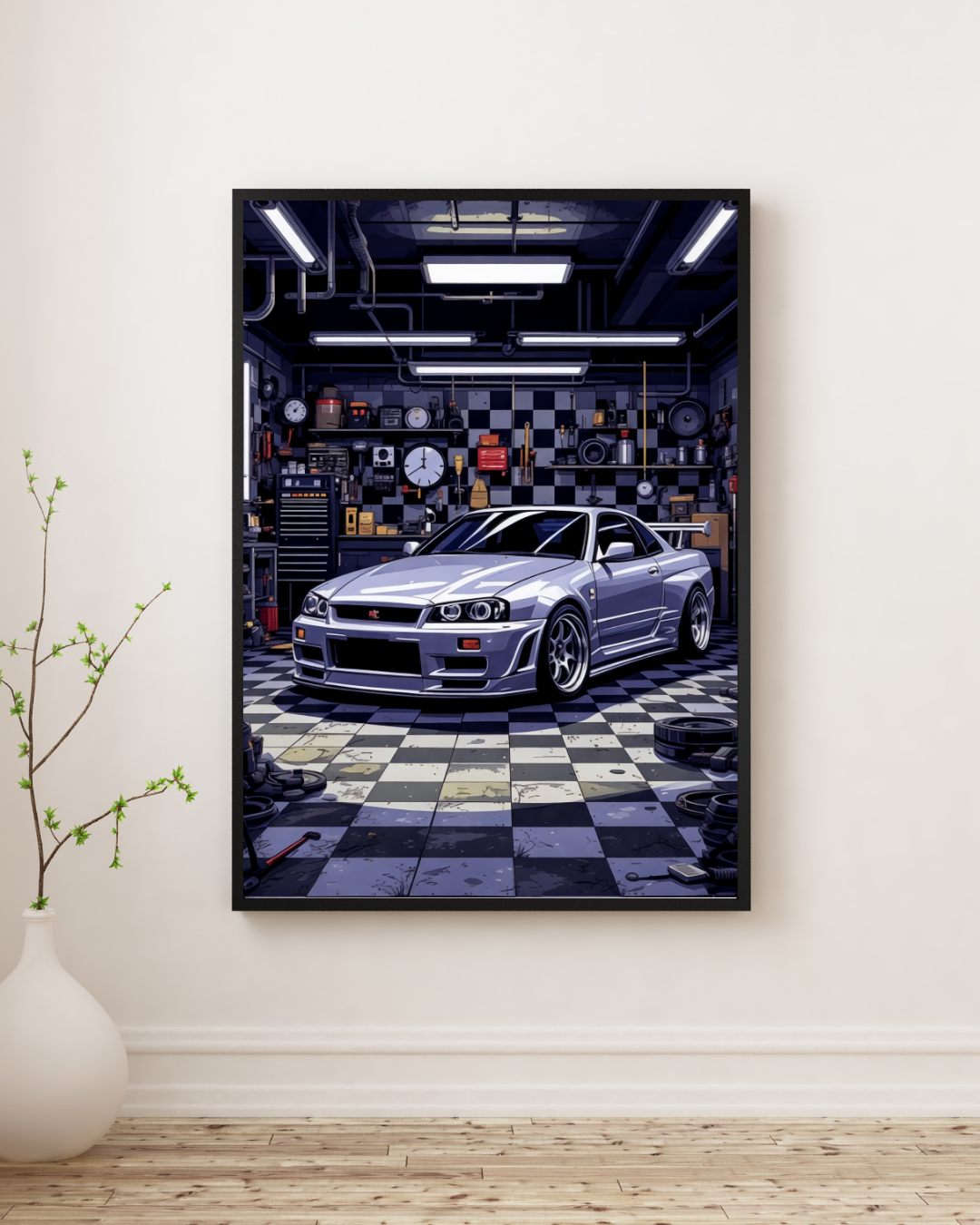Silver Garage Performance Wall Art Poster
