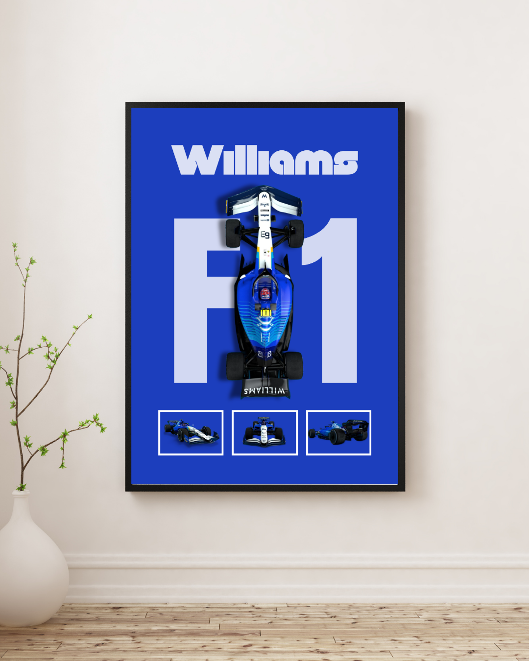 Blue Apex Motorsport Wall Art Poster