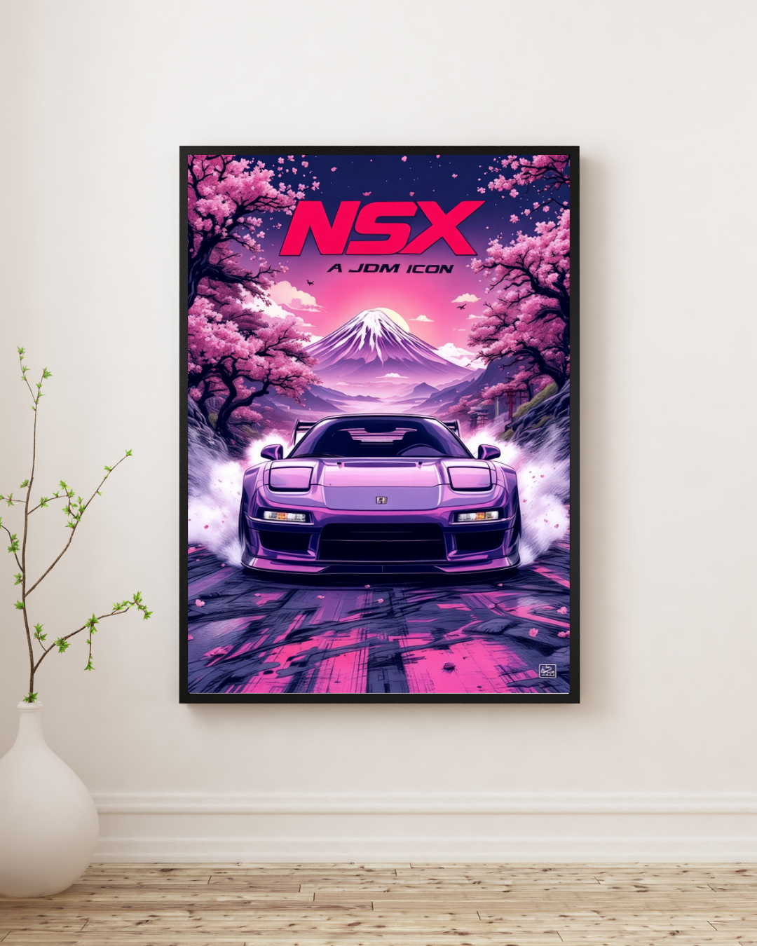 Sakura Violet JDM Icon Wall Art Poster
