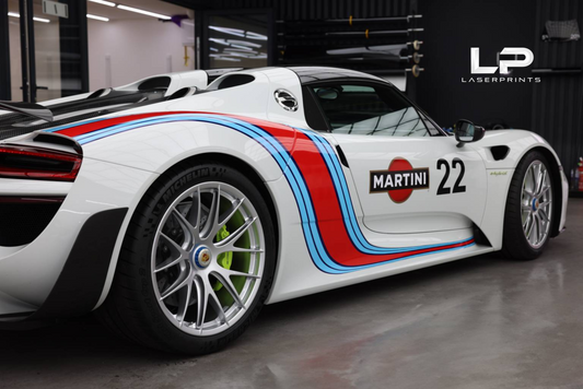 Porsche 918 Spyder Martini Racing Livery Decal Kit