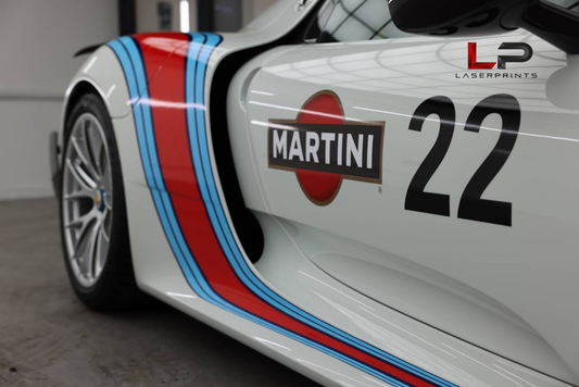 Porsche 918 Spyder Martini Racing Livery Decal Kit