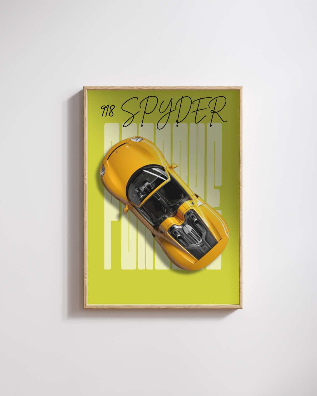 Hybrid Performance Supercar Wall Art Poster