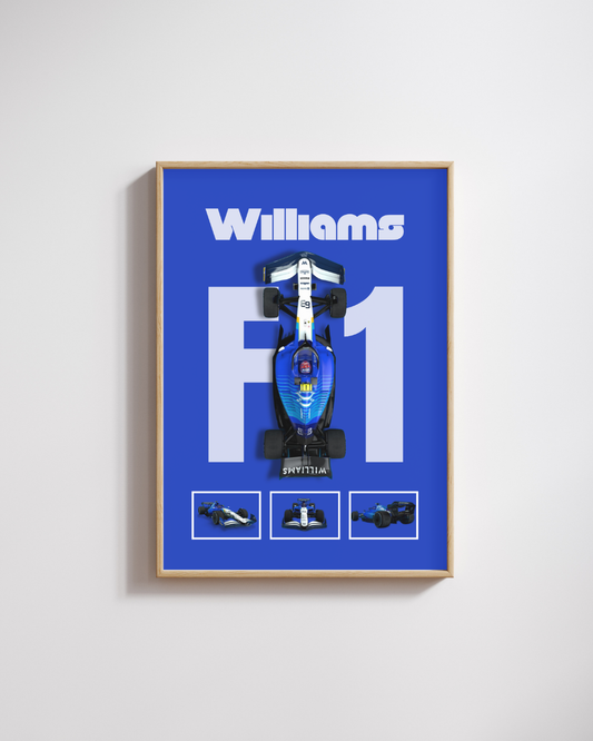 Blue Apex Motorsport Wall Art Poster