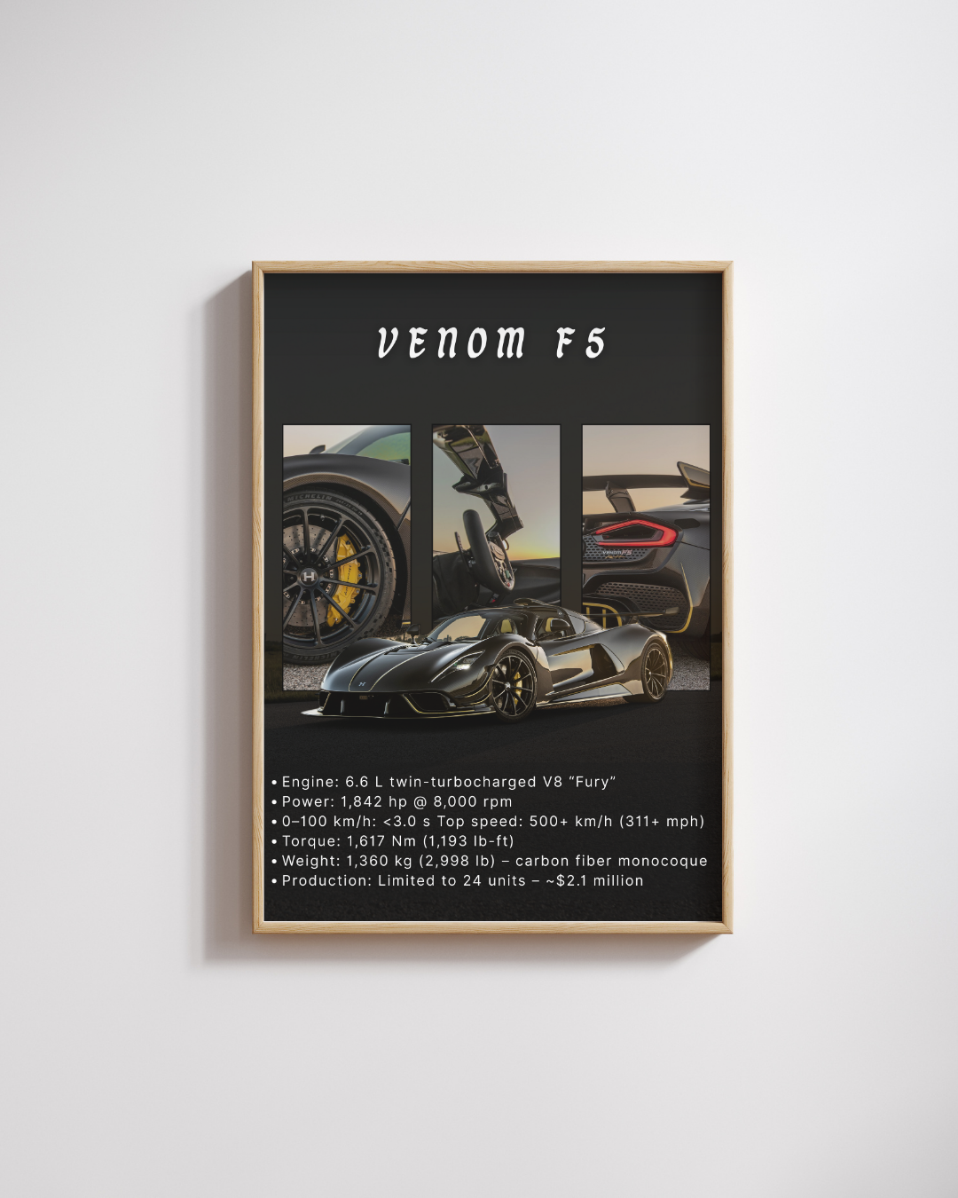 Ultimate Hypercar Performance Wall Art Poster