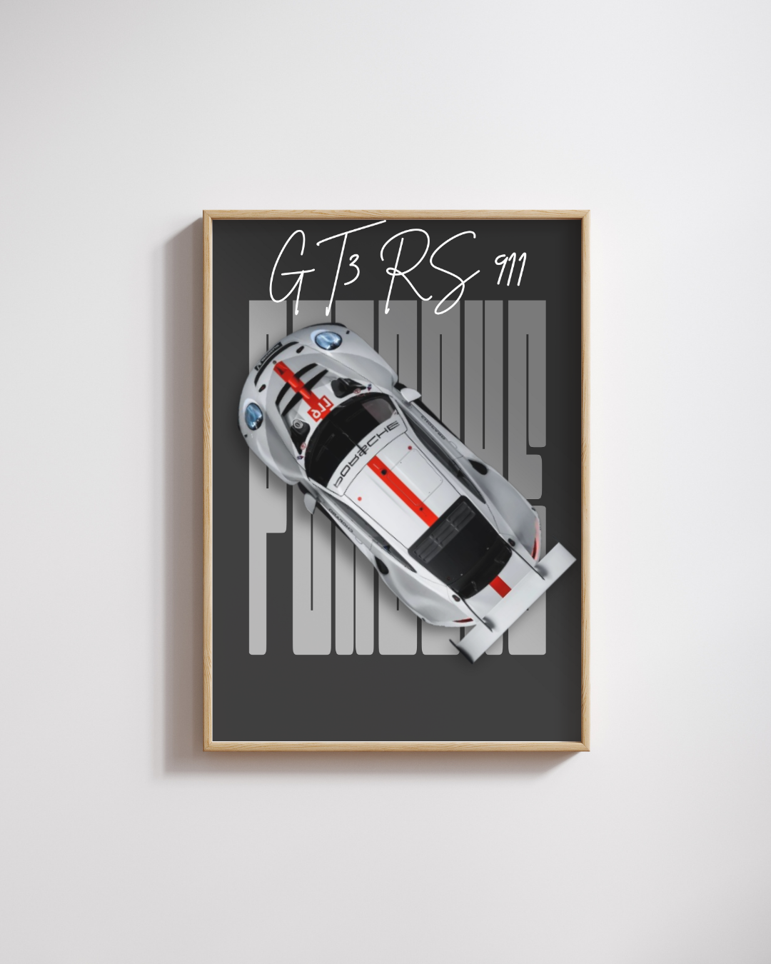 Track Icon Top-View Performance Wall Art Poster