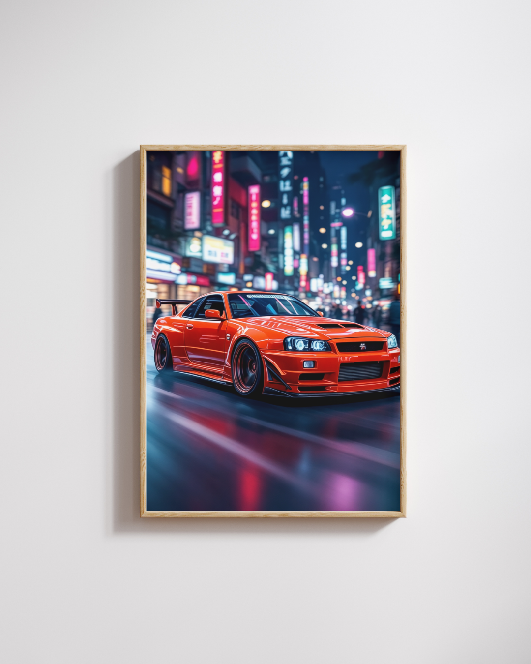 Neon Orange Street Legend Wall Art Poster