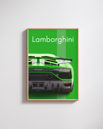 Supercar Design Wall Art Poster