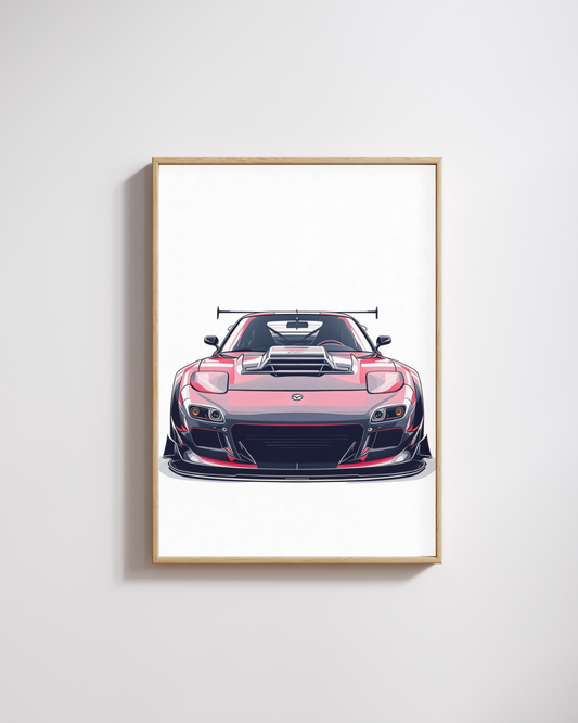 Widebody Track Legend Wall Art Poster