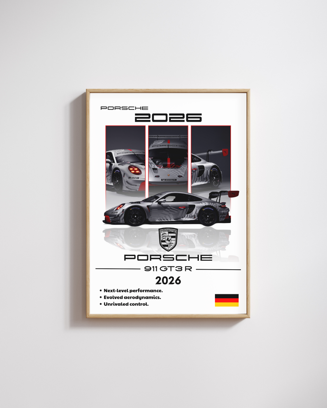 Track-Bred Motorsport Performance Wall Art Poster