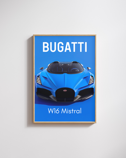W16 Roadster Performance Wall Art Poster