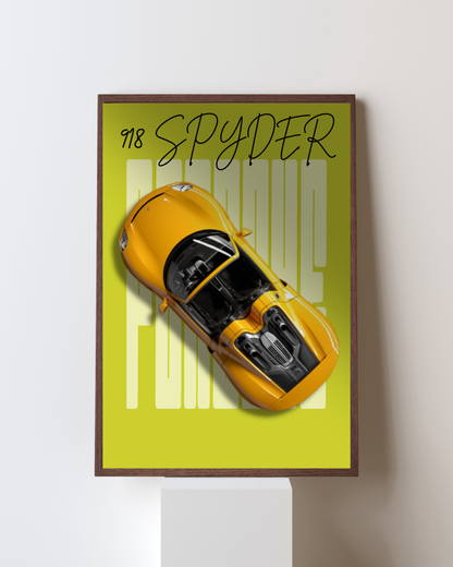 Hybrid Performance Supercar Wall Art Poster