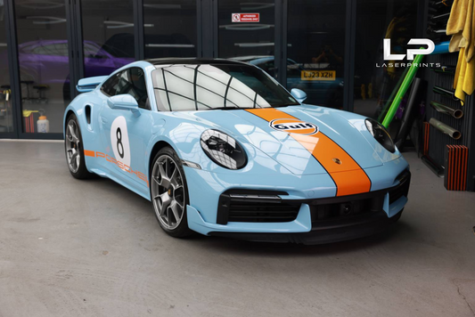 Porsche 911 (992) Gulf-Inspired Racing Livery Kit