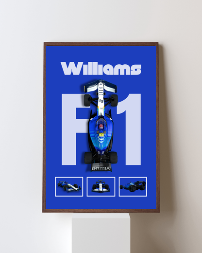 Blue Apex Motorsport Wall Art Poster