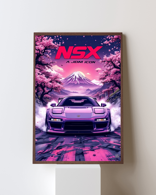 Sakura Violet JDM Icon Wall Art Poster