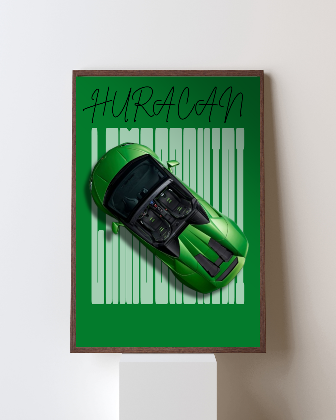 Ultimate Supercar Top-View Performance Wall Art Poster