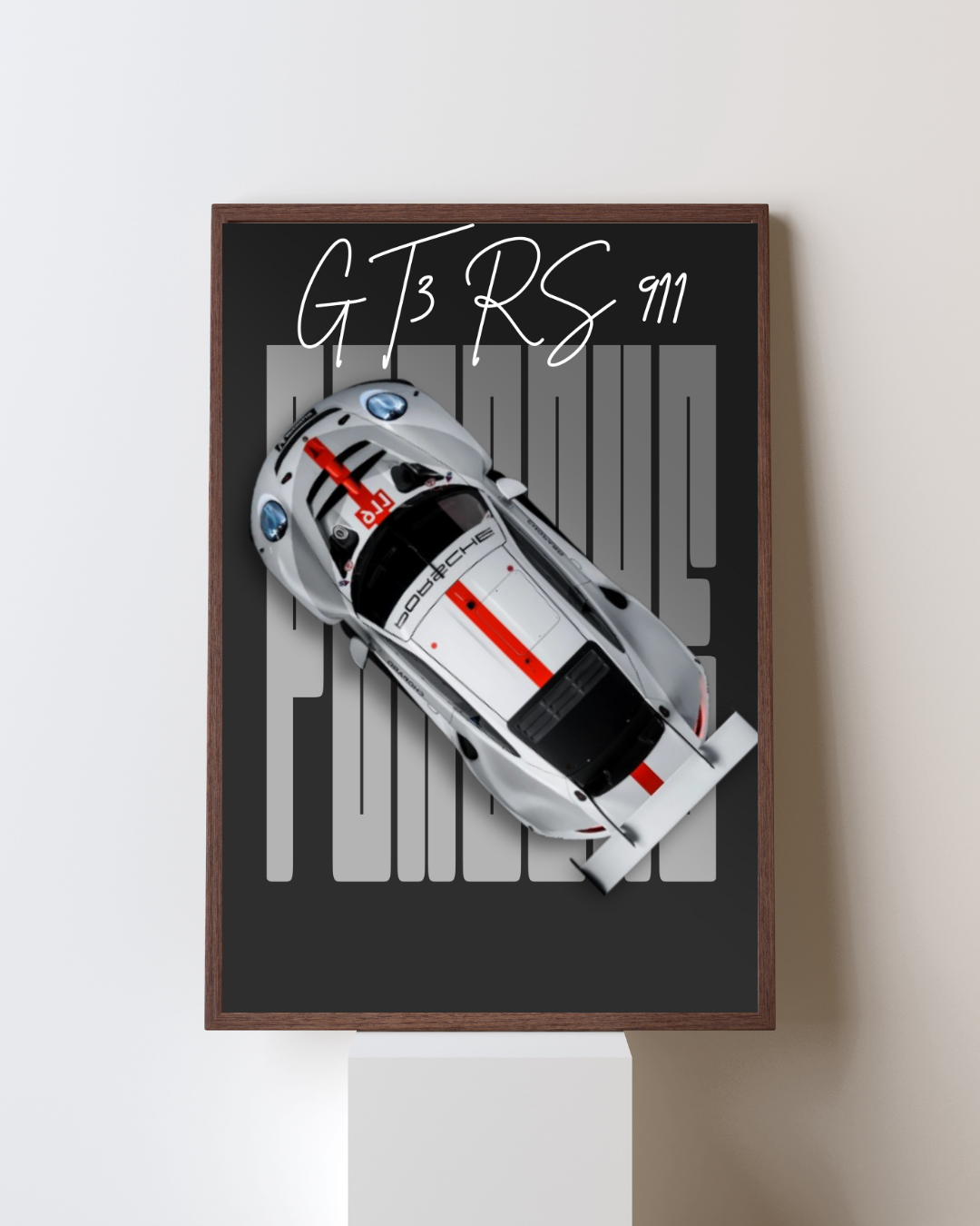 Track Icon Top-View Performance Wall Art Poster
