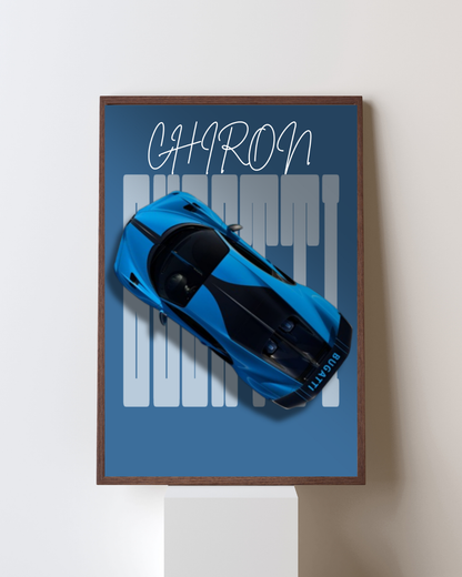 Ultimate Hypercar Top-View Performance Wall Art Poster