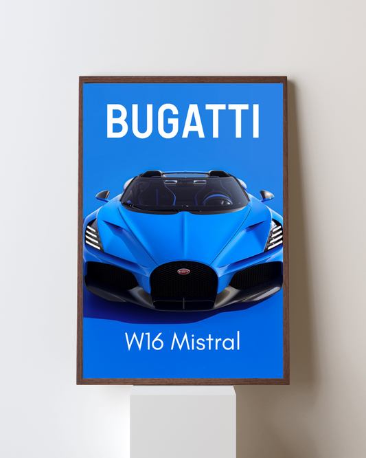 W16 Roadster Performance Wall Art Poster