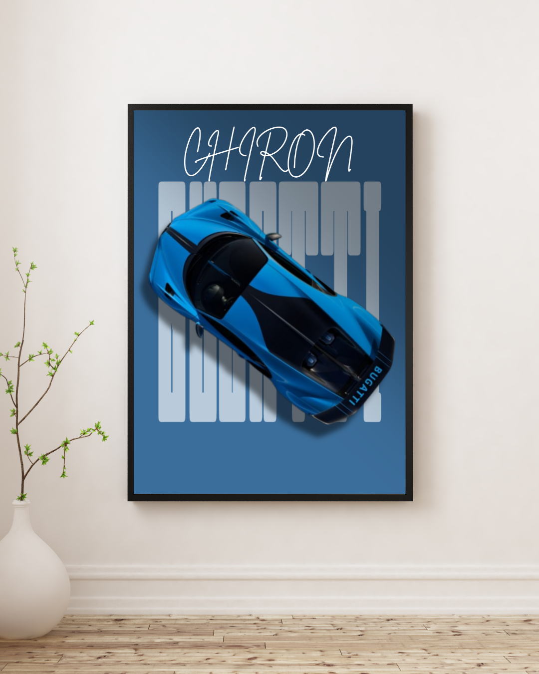 Ultimate Hypercar Top-View Performance Wall Art Poster