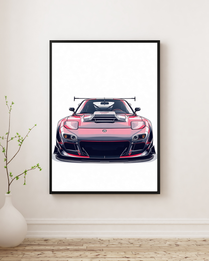 Widebody Track Legend Wall Art Poster