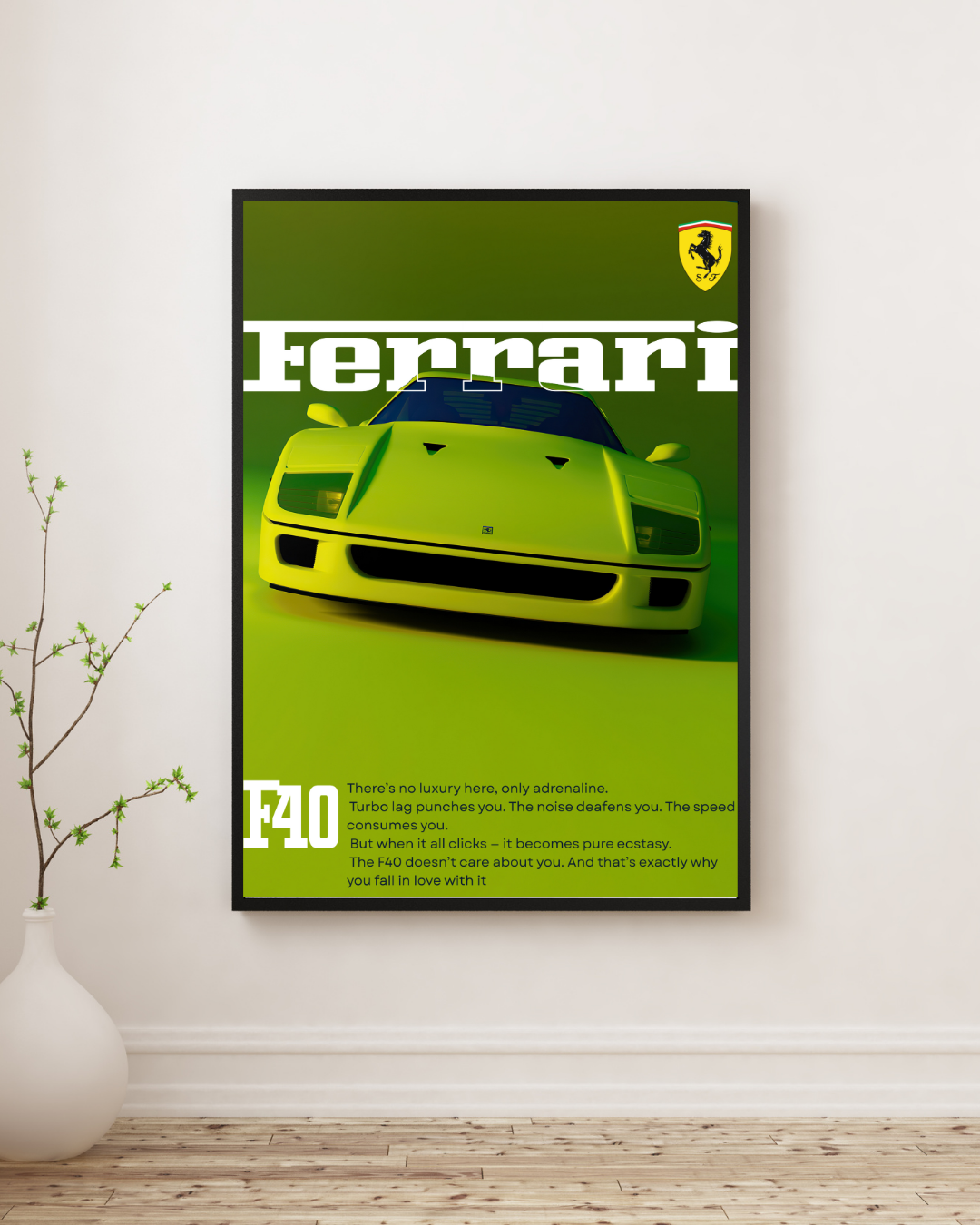 Lime Green Turbo Legend Wall Art Poster