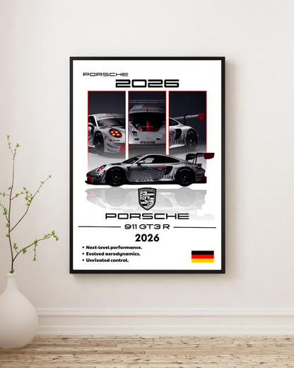 Track-Bred Motorsport Performance Wall Art Poster