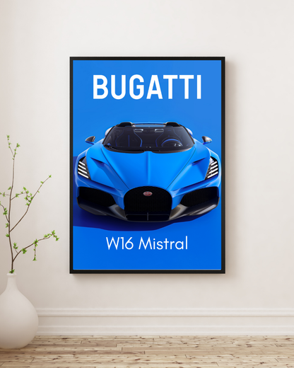 W16 Roadster Performance Wall Art Poster