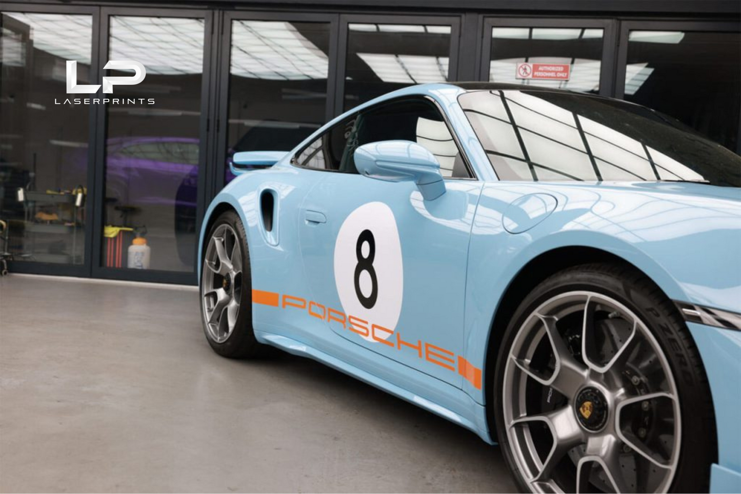 Porsche 911 (992) Gulf-Inspired Racing Livery Kit