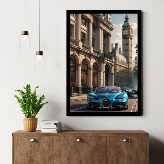 Bugatti Chiron in London – Custom Wall Art Poster